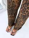 By Frankie / Piper Cuffed Jeans - Dark Leopard