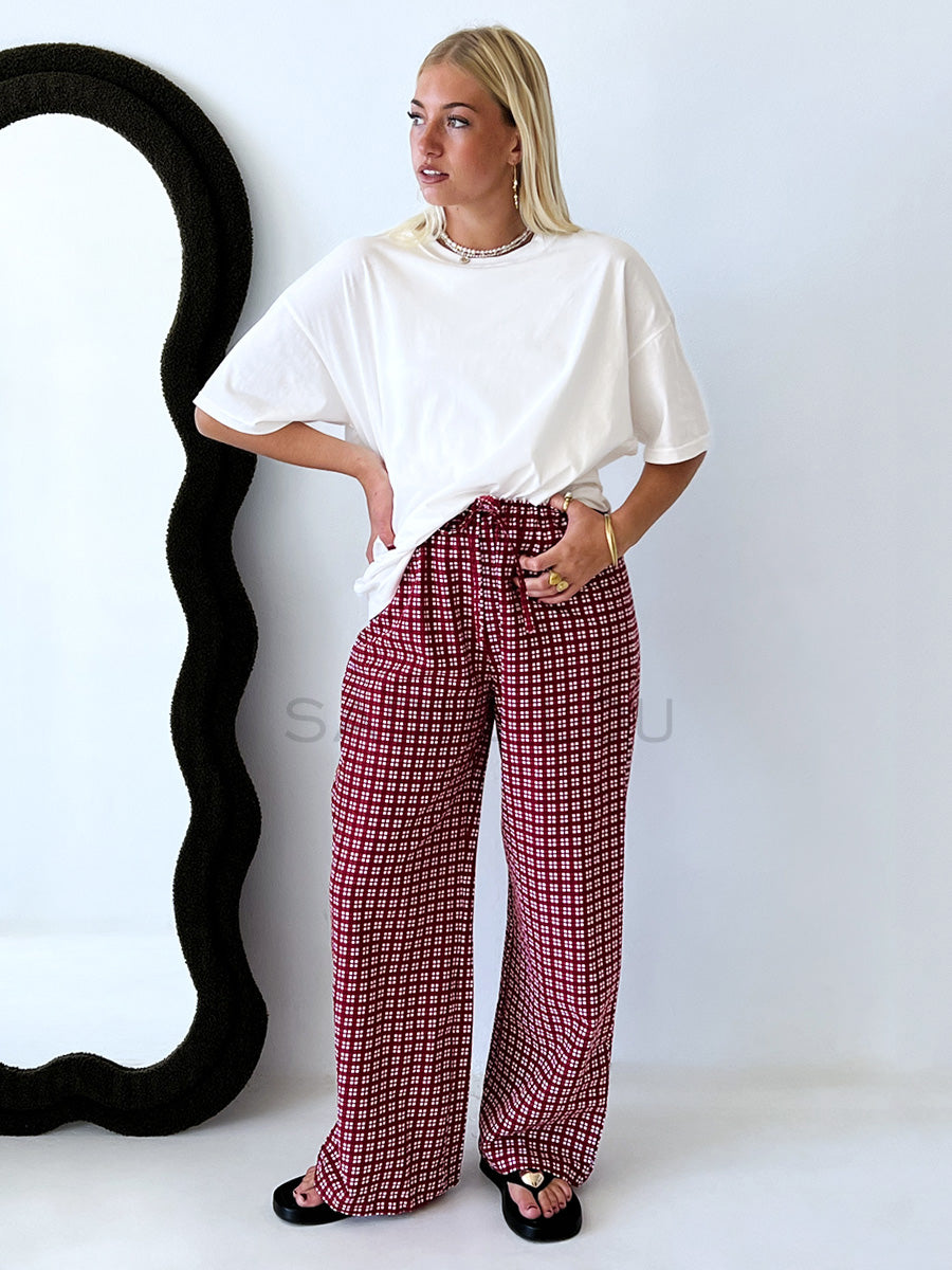 Häll Störe / Bobbi Pant - Merlot Gingham