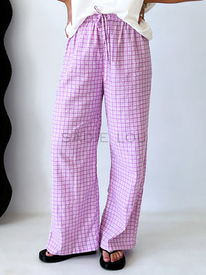 Häll Störe / Bobbi Pant - Gingham Lavender