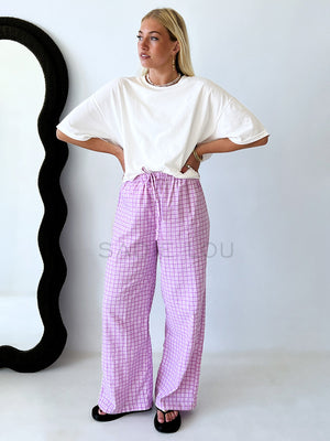 Häll Störe / Bobbi Pant - Gingham Lavender