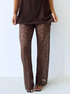 By Frankie / Kianna Lace Pant Set - Choc