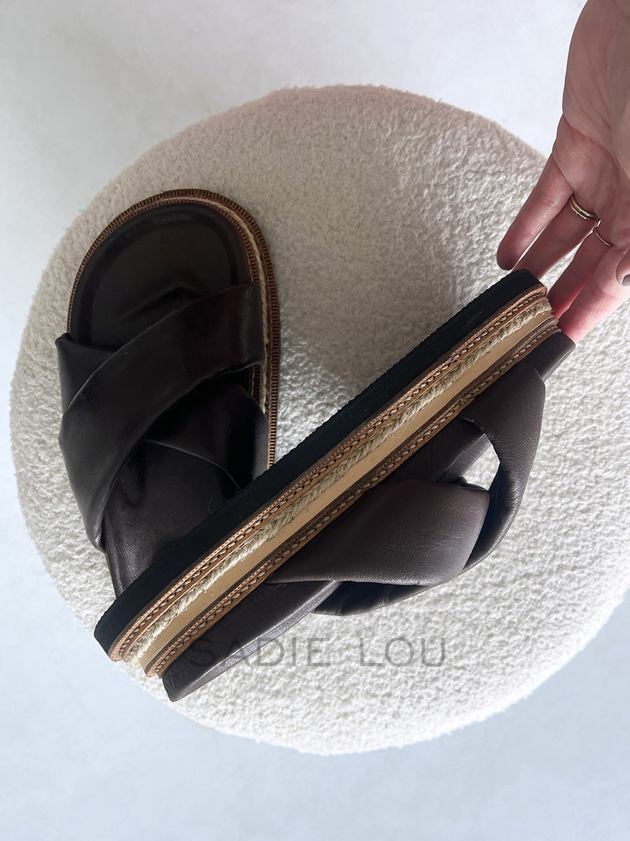 Knox Platform Slide - Chocolate