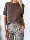 Little Lies / Spring Knit Tee - Mocha