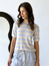 Little lies / Summer Tee - Blue/Beige  Stripe