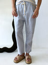 Little Lies / Luxe Linen Pant - Chambray Blue