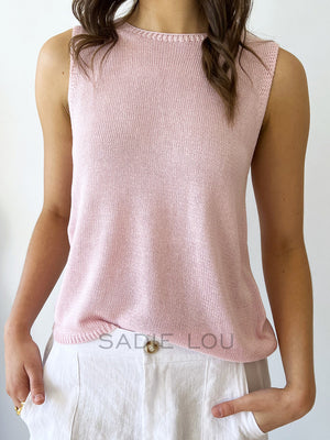 Little Lies / Spring Tank - Powder Pink