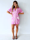 Palm Collective / Ocean Club Shirt Dress - Pink