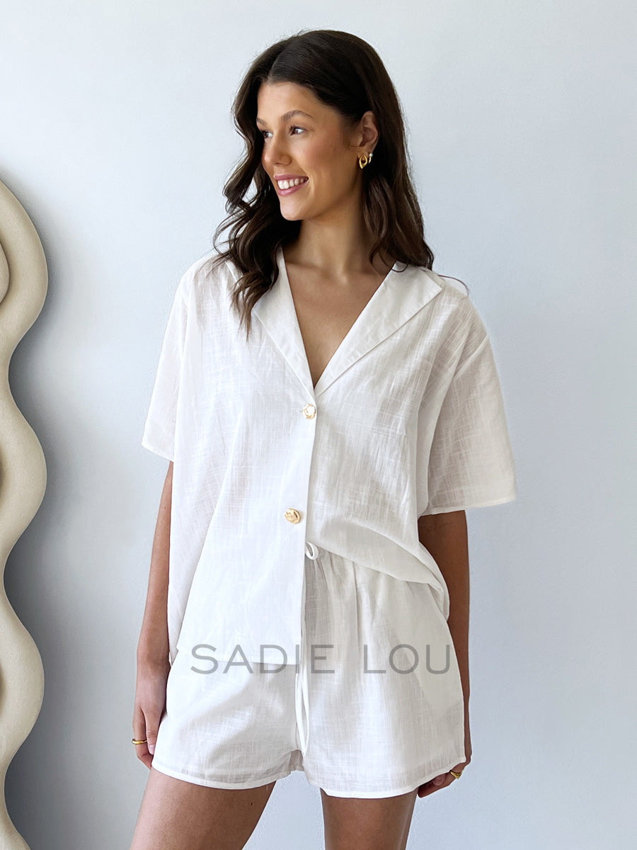 By Frankie / Bonnie Short Set - White