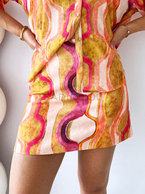 Zella The Label / Picasso Skirt - Paris Print