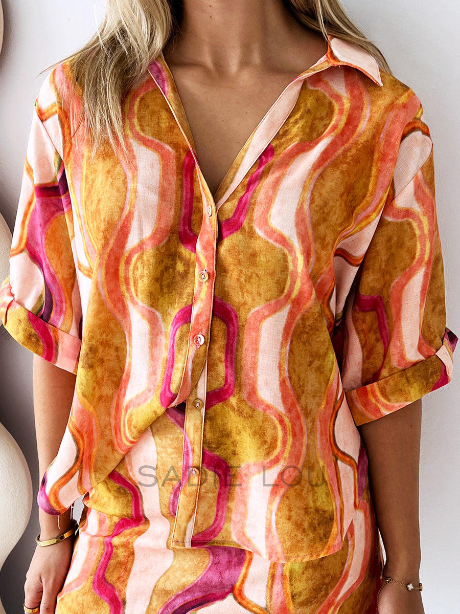 Zella The Label / Sanzio Shirt - Paris Print
