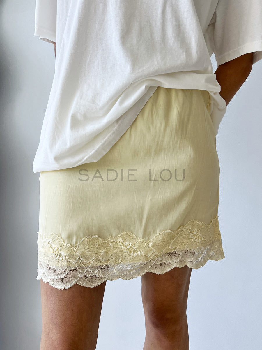 By Frankie / Lacey Skirt - Lemon