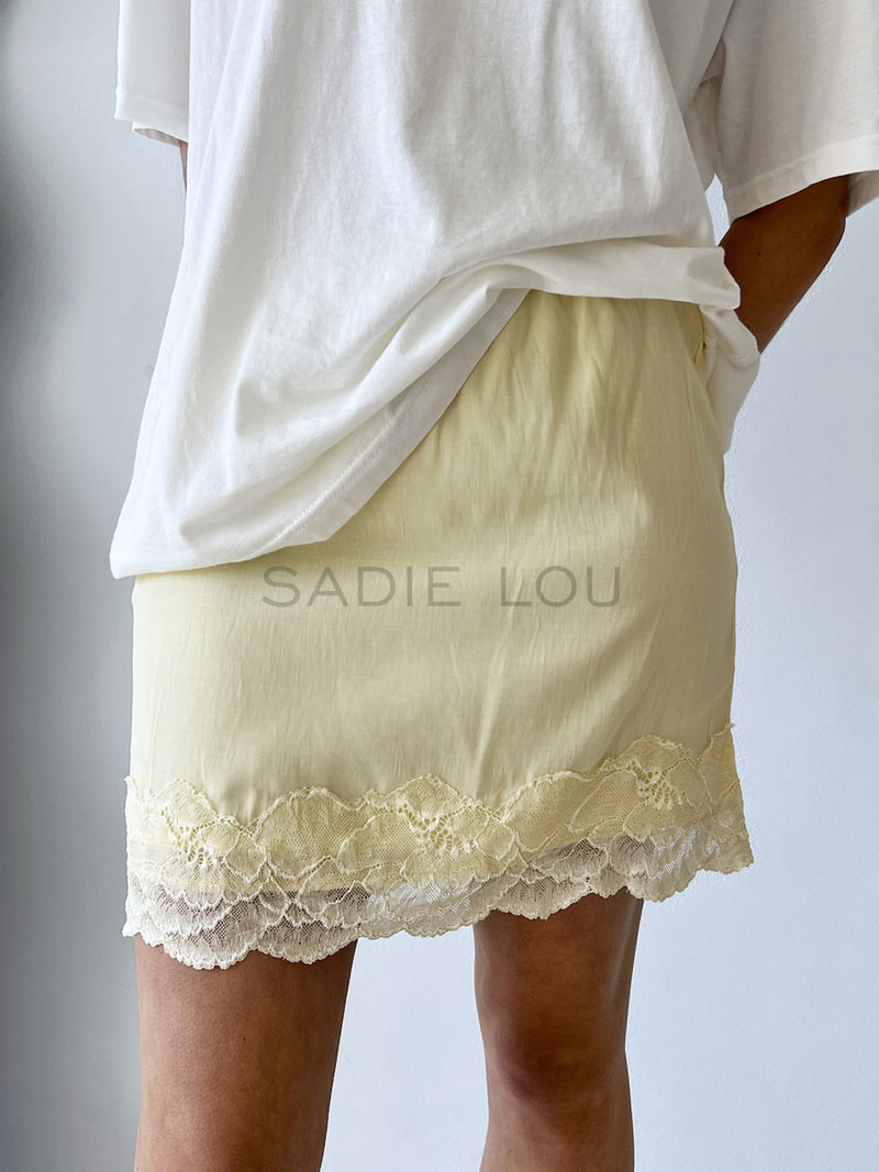 By Frankie / Lacey Skirt - Lemon