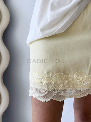 By Frankie / Lacey Skirt - Lemon