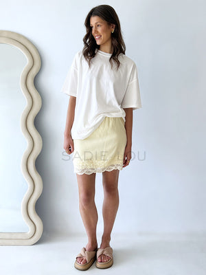 By Frankie / Lacey Skirt - Lemon