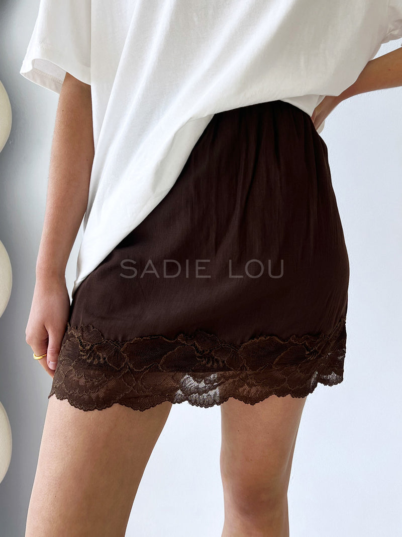By Frankie / Lacey Skirt - Choc