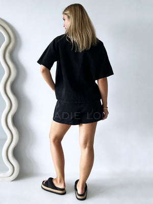 By Frankie / Bowie Denim Set - Black