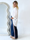 By Frankie / Dark Denim Heart Racer Pant