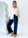 By Frankie / Dark Denim Heart Racer Pant