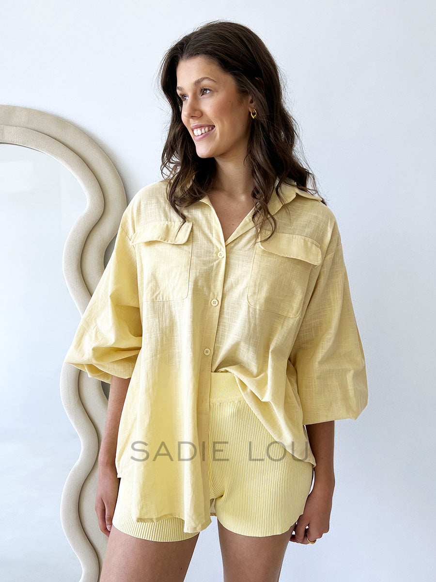 By Frankie / Riley Blouse - Lemon