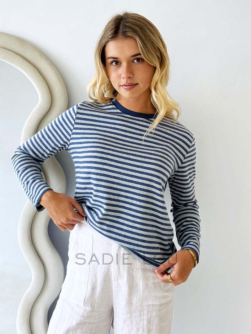 Little lies / Athena - Navy/White top