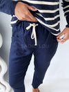 Little Lies / Luxe Linen Pant - Navy
