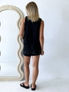 Little Lies / Embroidered Top - Black