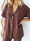 By Frankie / Belle Lace Pant Set - Chocolate