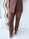 By Frankie / Belle Lace Pant Set - Chocolate