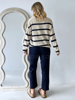 Little Lies / Luxe Linen Pant - Navy