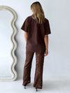By Frankie / Belle Lace Pant Set - Chocolate