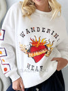 By Frankie / Wandering Hearts Jumper - White