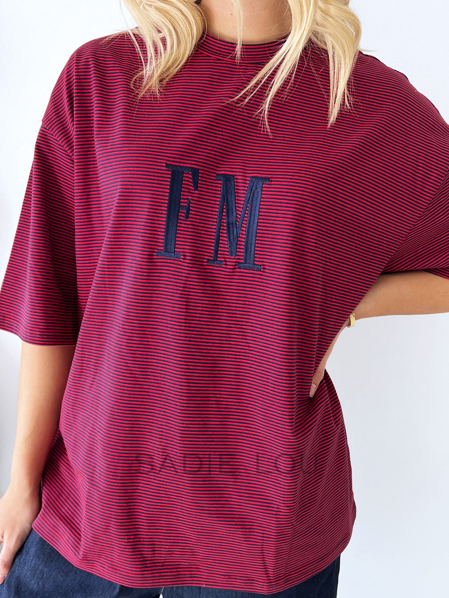 Far Mer /Oversize Stripe - Red/Navy