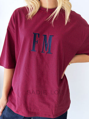 Far Mer /Oversize Stripe - Red/Navy