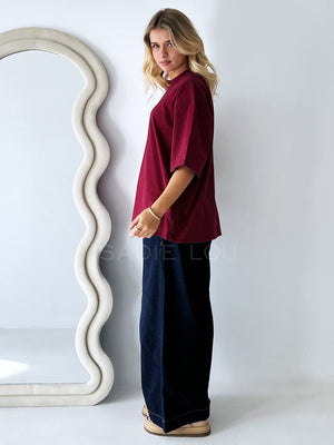 Far Mer /Oversize Stripe - Red/Navy