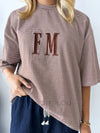 Far Mer //Oversize Stripe - Choc/Cream