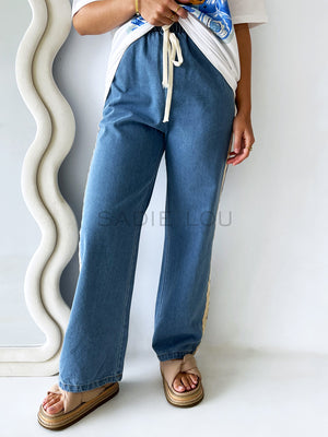 By Frankie / Denim Racer Pant - Light