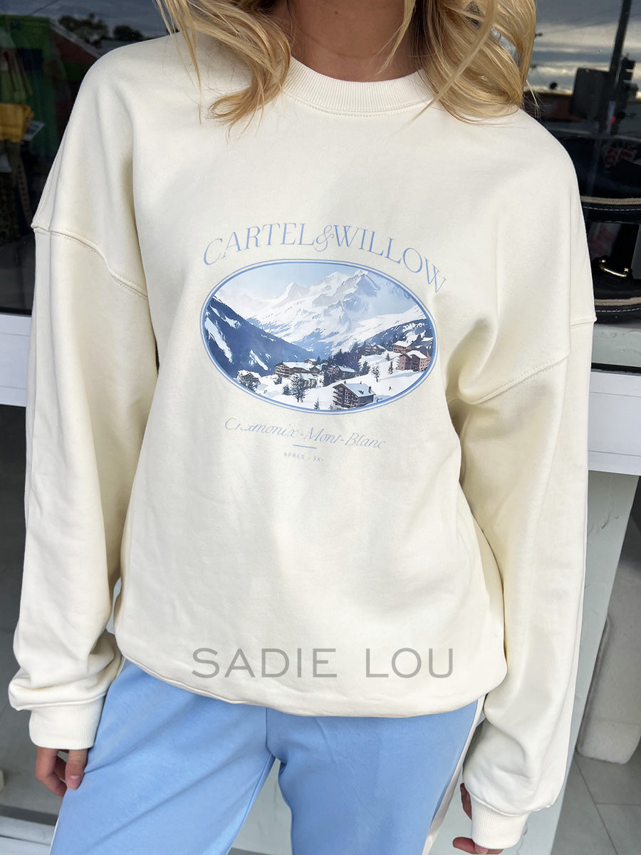 Cartel & Willow / Nina Sweater - Cream Print