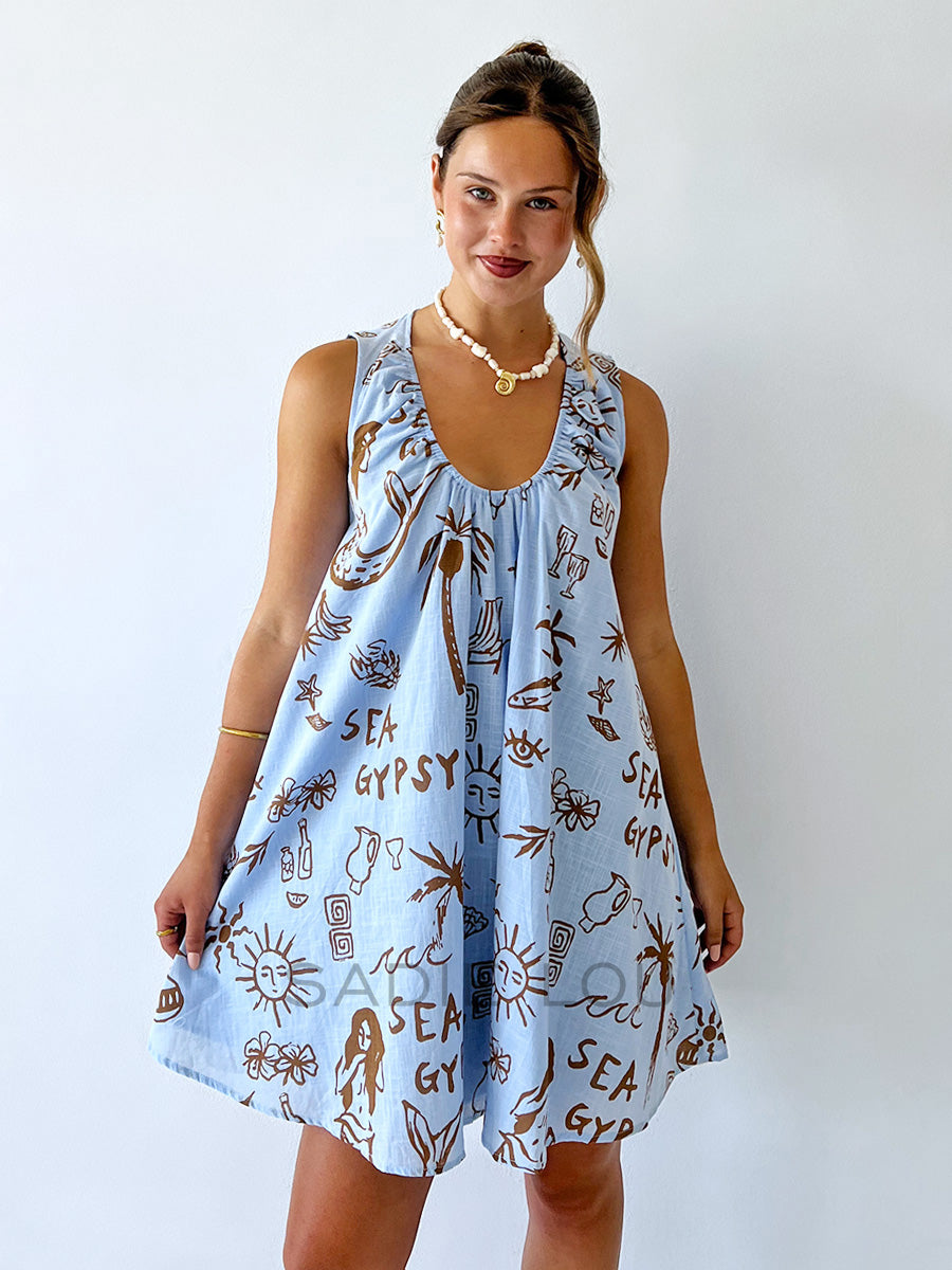 By Frankie / Sea Gypsy Dress - Blue