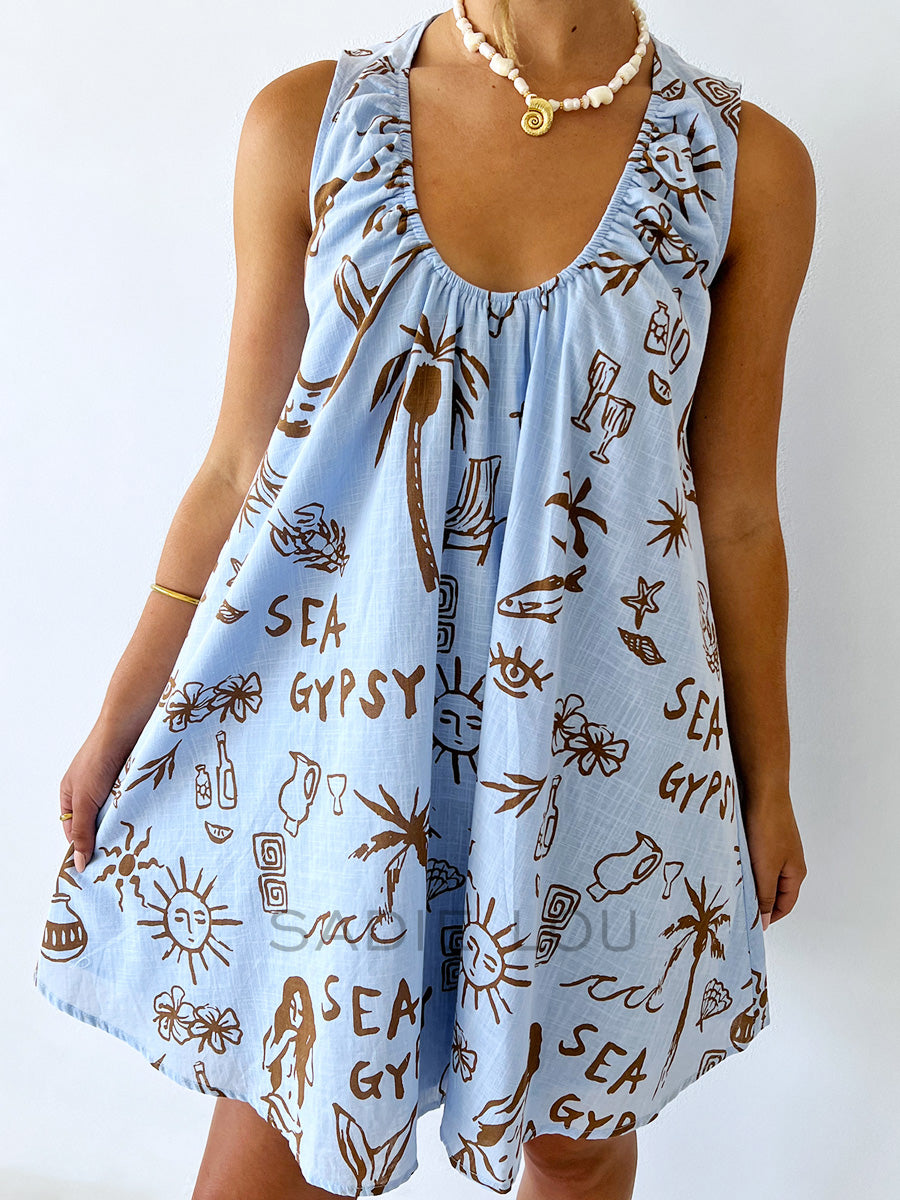 By Frankie / Sea Gypsy Dress - Blue