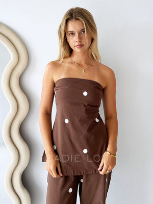 By Frankie / Dotti Strapless Set - Choc