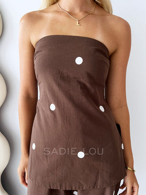 By Frankie / Dotti Strapless Set - Choc