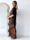 Milani Lace Tee Dress - Choc