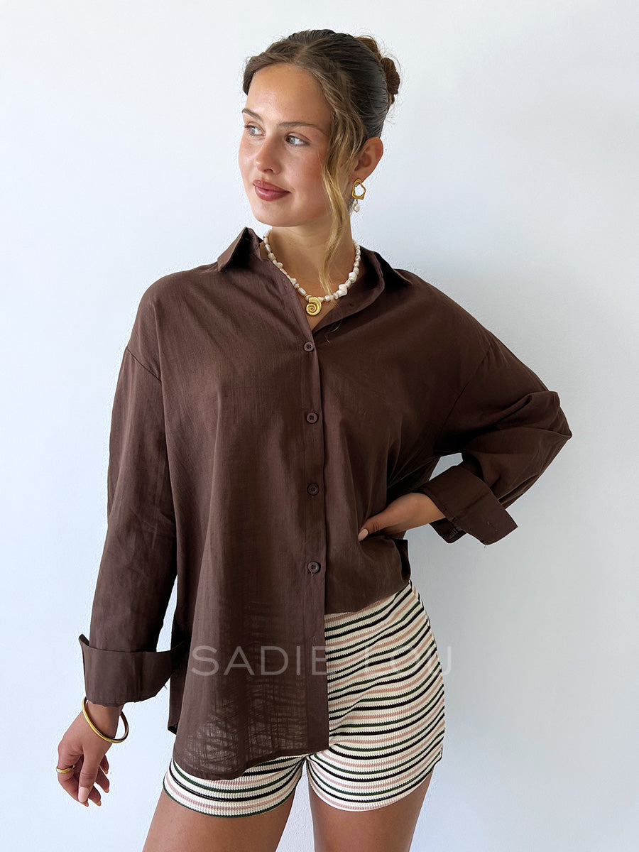 By Frankie / Miley Blouse - Choc