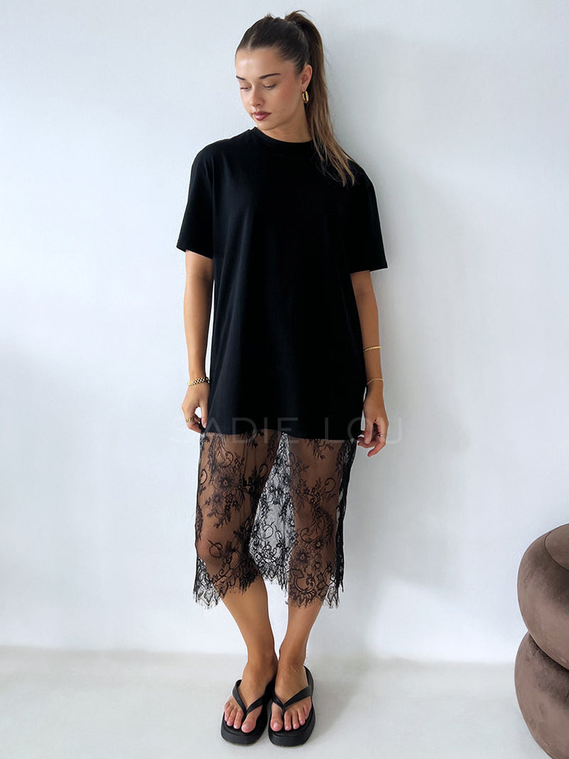 frankie lace maxi dress By Frankie / Vivi Lace Tee Dress