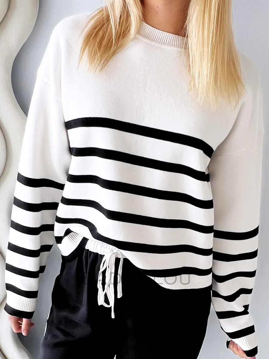 Little Lies / Lottie Knit - Black/White