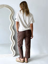 Little Lies / Luxe Linen Pant - Chocolate