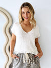 Juliette Knit Top - White