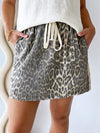 By Frankie / Racer Leopard Skirt