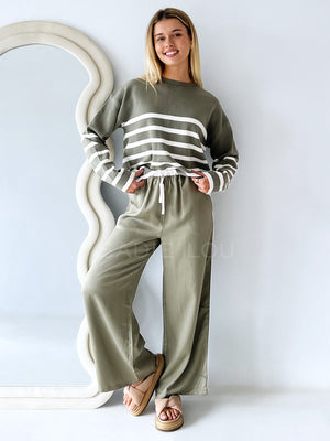 Little Lies / Lottie Pant - Olive