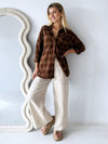 By Frankie / Wild Luck Jacket - Brown Flannel